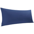 Piccocasa Cotton Body Pillow Cover, 300-Thread-Count Zippered Body Pillow Case (20 X 48,Navy Blue)