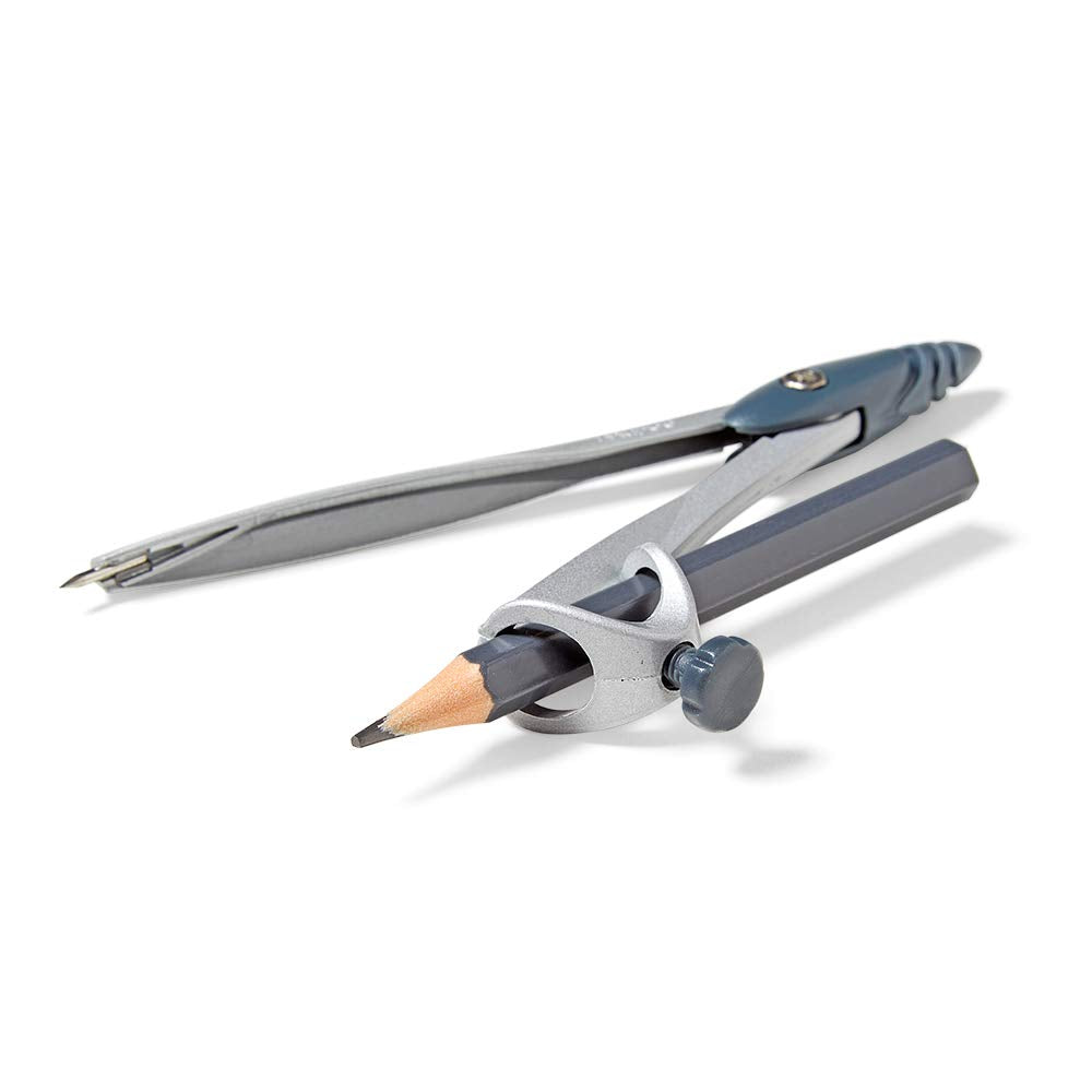 Hand2Mind Student Math Geometry Compass, Silver, Precision Tool For Geometry, Math, Drafting (Pack Of 10)