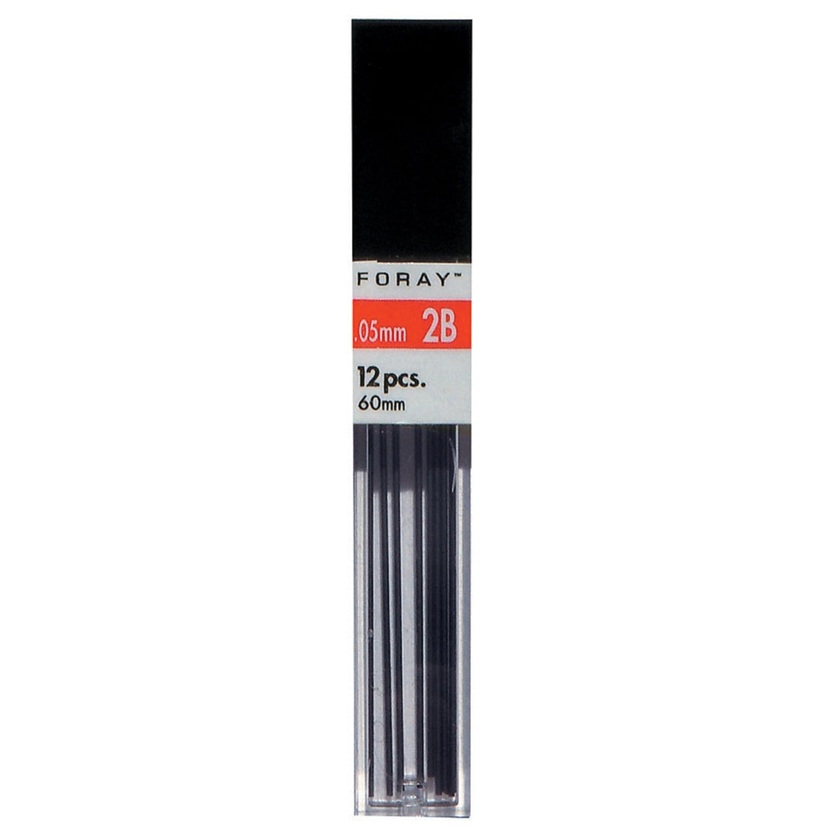 Office Depot Lead Refills, 0.5 Mm, Hb Hardness, Tube Of 12 Leads, Pack Of 3 Tubes