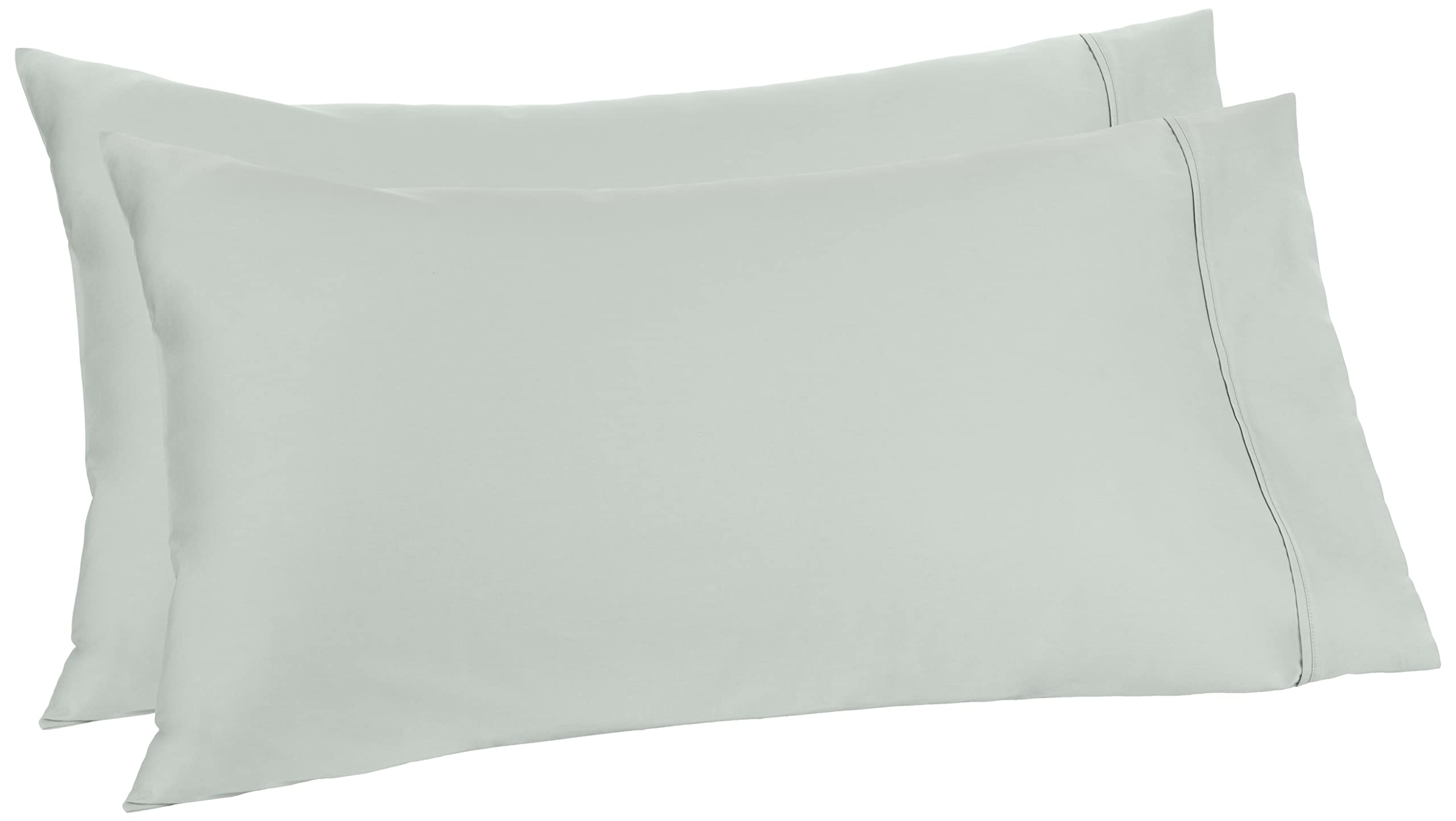 Amazon Aware 100% Organic Cotton 300 Thread Count Pillowcase Set, Sage Green, Standard, 2 Pack, 32 x 20