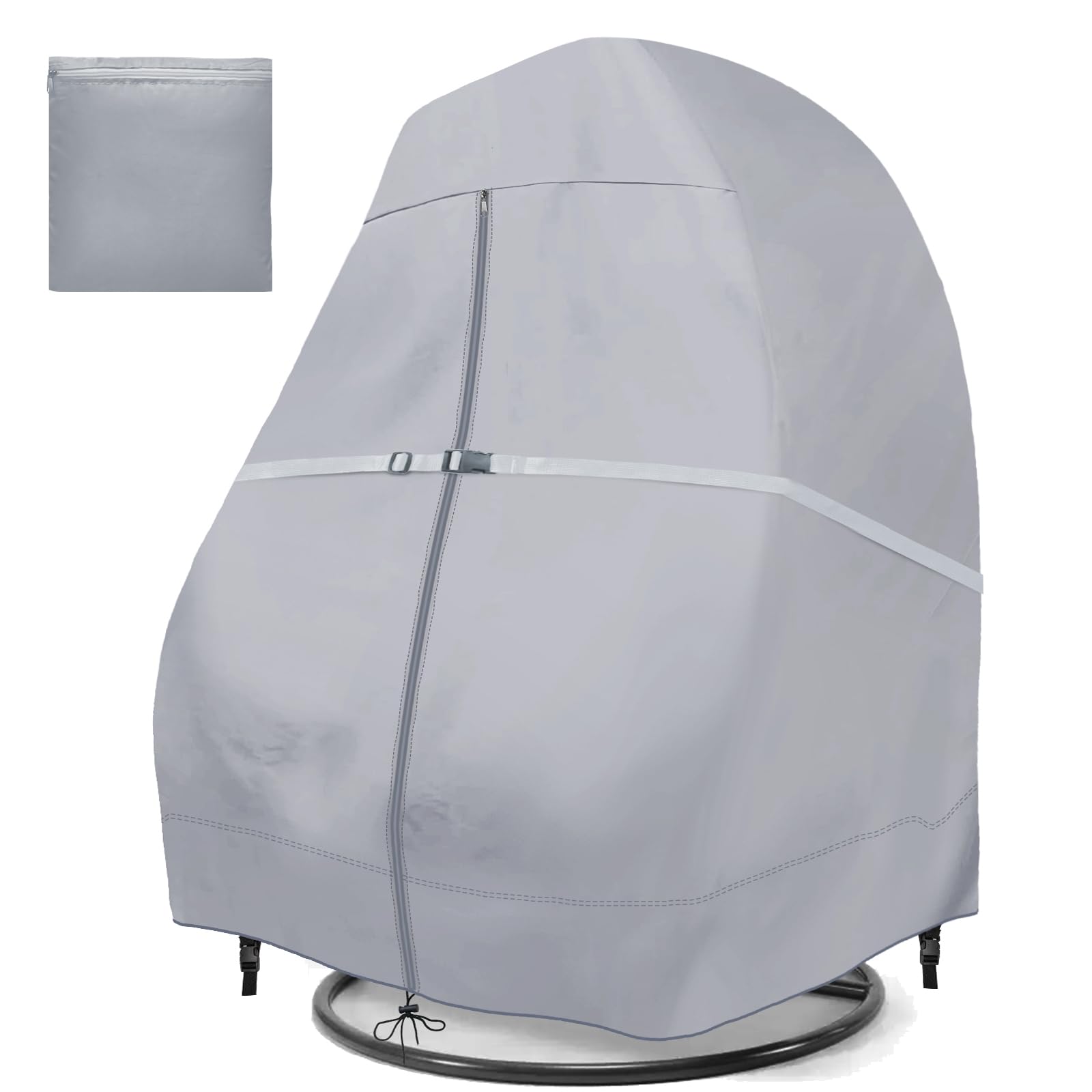 Skyfiree Egg Chair Cover Double 420D Oxford Patio Hanging Egg Chair Cover Waterproof Cover For Outdoor Porch Wicker Egg Chair 91