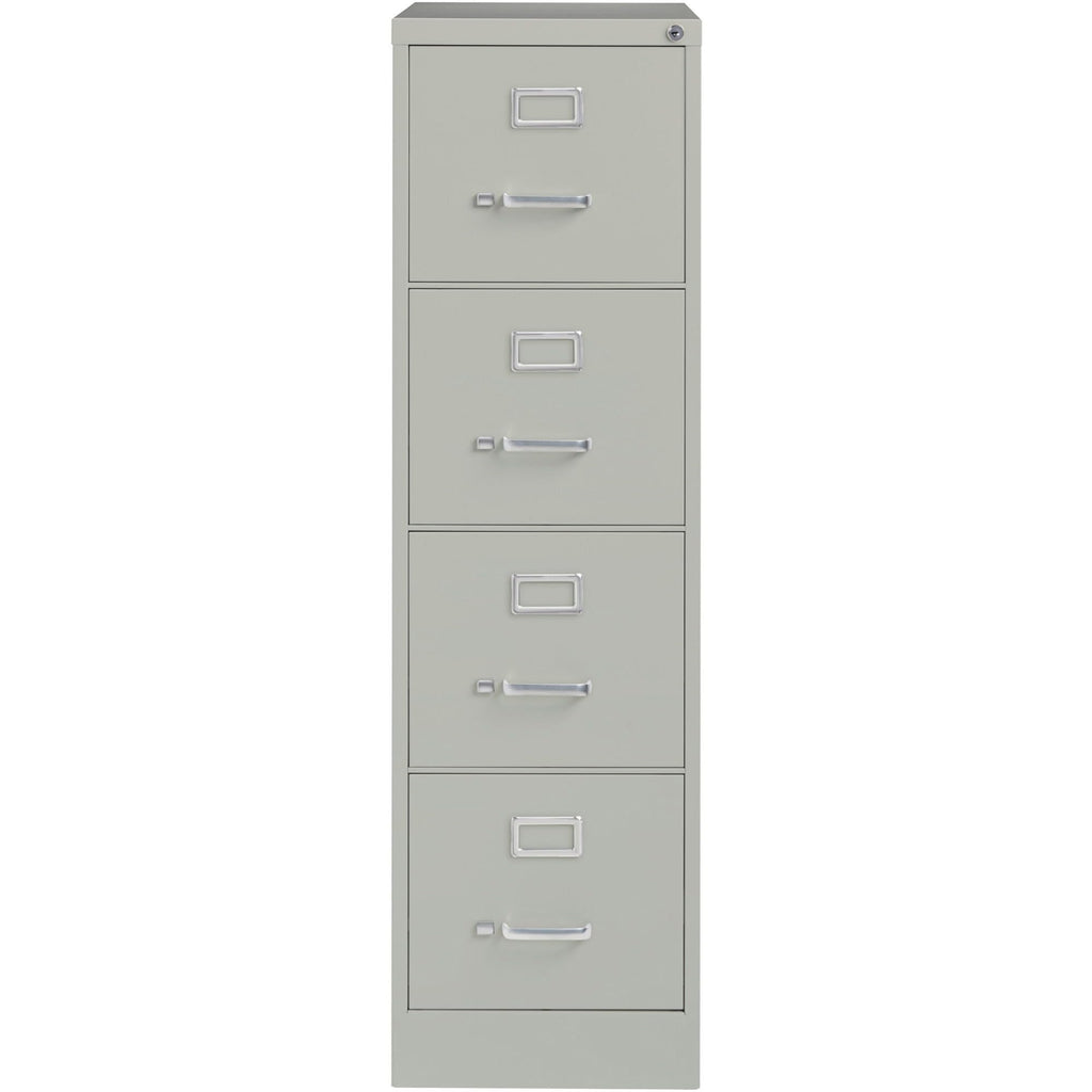 Lorell 4-Drawer Vertical File, 15 by 22 by 52, Light Gray