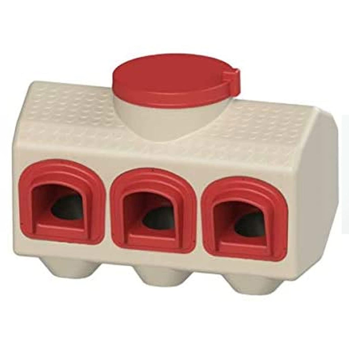 Overez Chicken Feeder - Holds 50 Pounds Of Feed - Inside Or Outside Hen Coop - Large Gravity Fed Automatic Poultry Dispenser - N