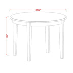 East West Furniture Bowe3-Whi-W 3 Pc Table And Chair Set For 2-Dinette Table And 2 Kitchen Chairs