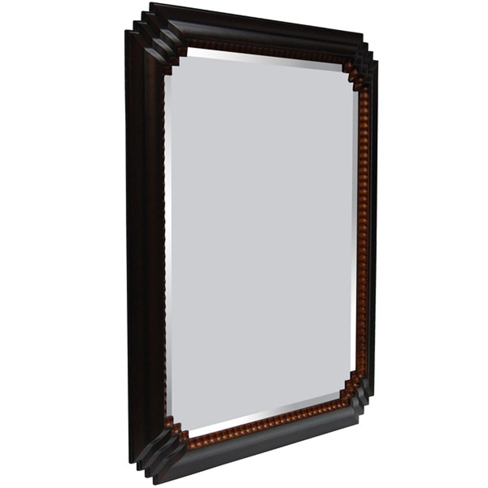 Timeless Reflections By Afd Home 11088386 Broadway Mirror, Black/Gold Finish