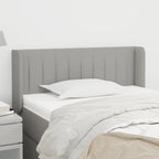 vidaXL Headboard, Upholstered Headboard for Bed Home, Bed Headboard with Ears, Bedroom Furniture, Light Gray 40.6"x6.3"x30.7"/34.6" Fabric
