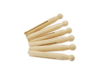 Multicraft Imports Wood Doll-Peg Clothespins Round-Natural 4.25'' 6/Pkg (27126926)