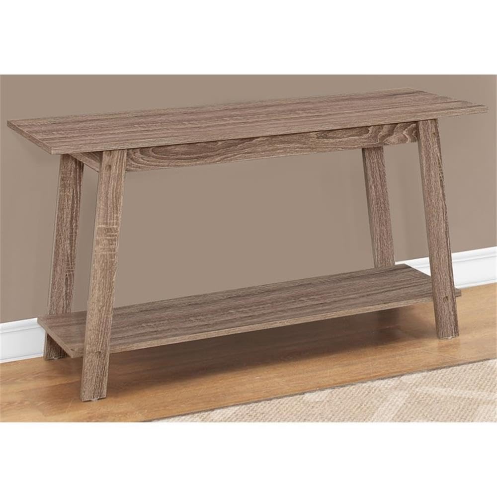 Monarch Specialties I TV STAND-42 L, Dark Taupe
