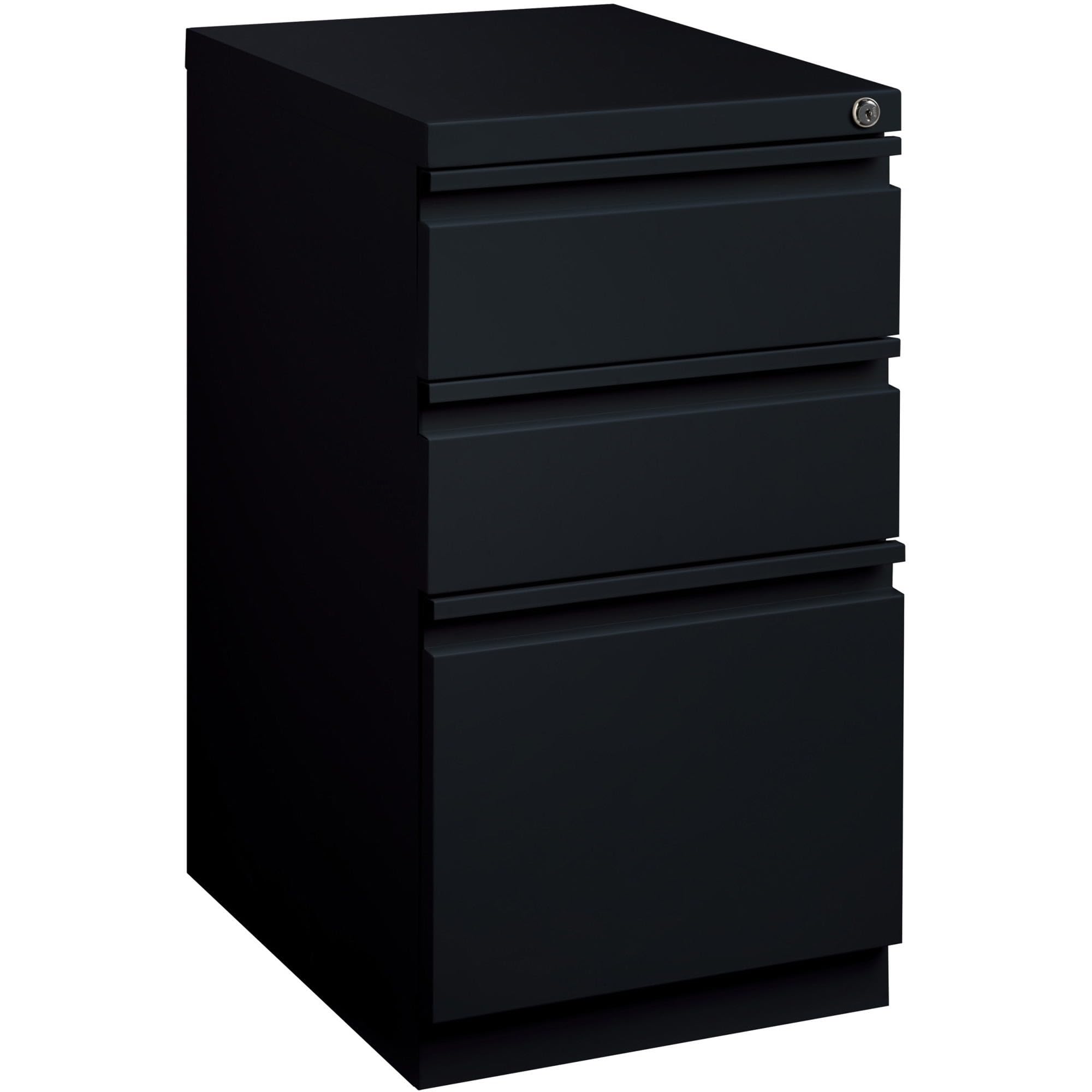 Lorell LLR49521 Mobile File Pedestal, Black