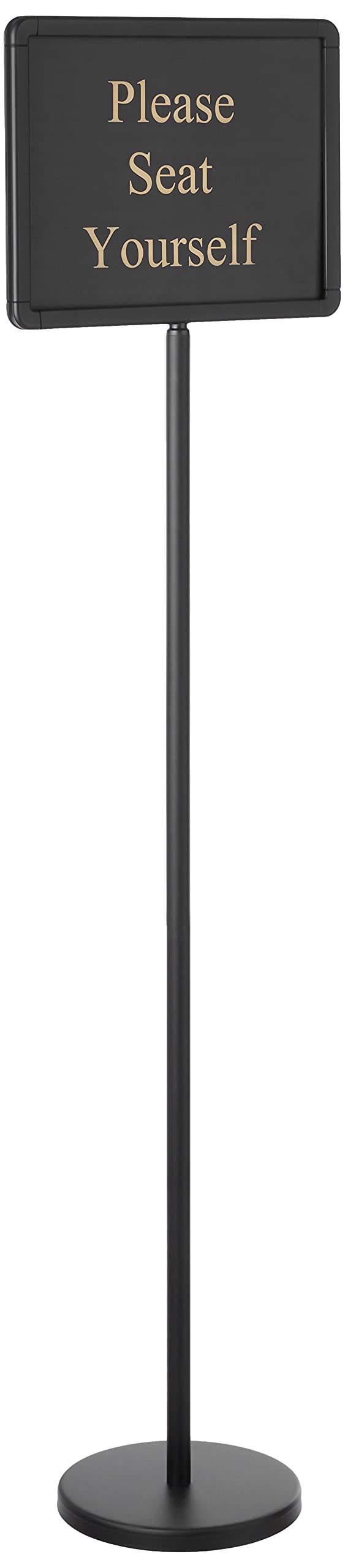 Winco Hts-60K 60' Hostess Sign With 15 Message Variations,Black