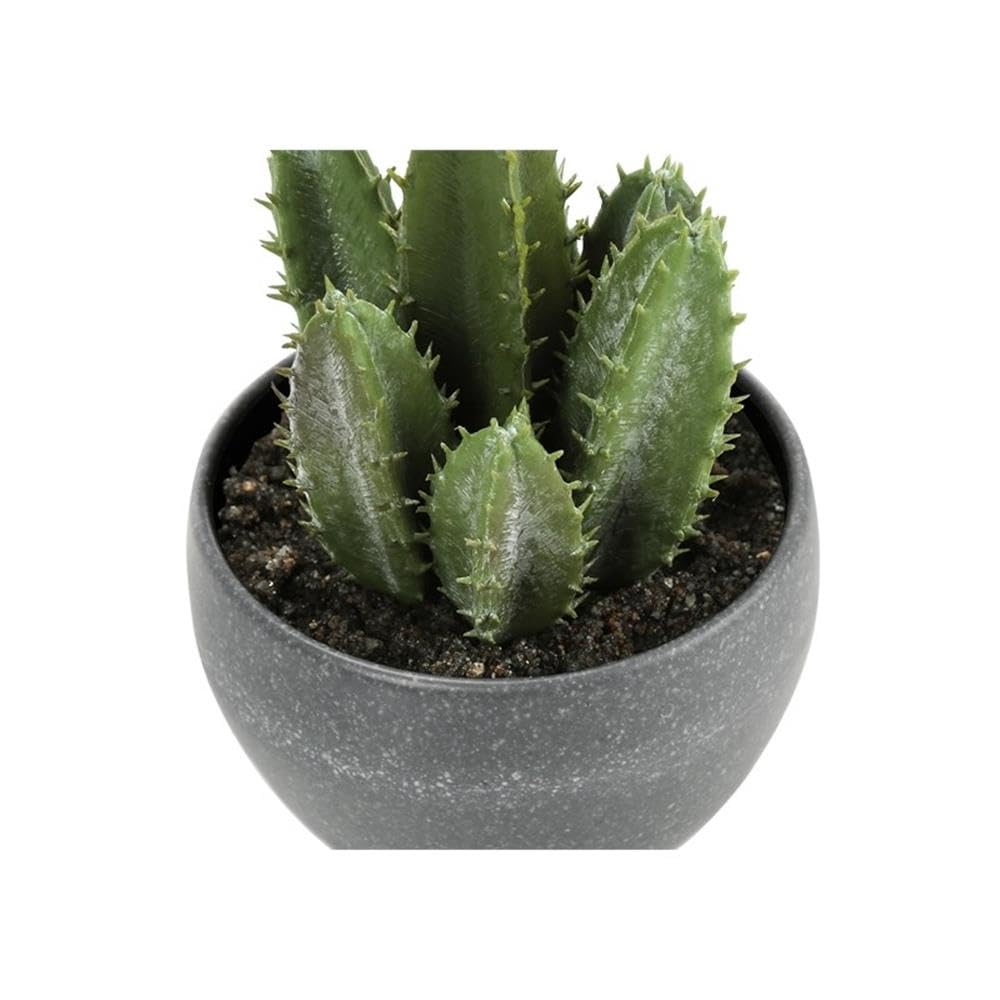 Monarch Specialties I 9587 Artificial Plant, 6' Tall, Succulent, Indoor, Faux, Fake, Table, Greenery, Potted, Set of 3, Decorative, Green Plants