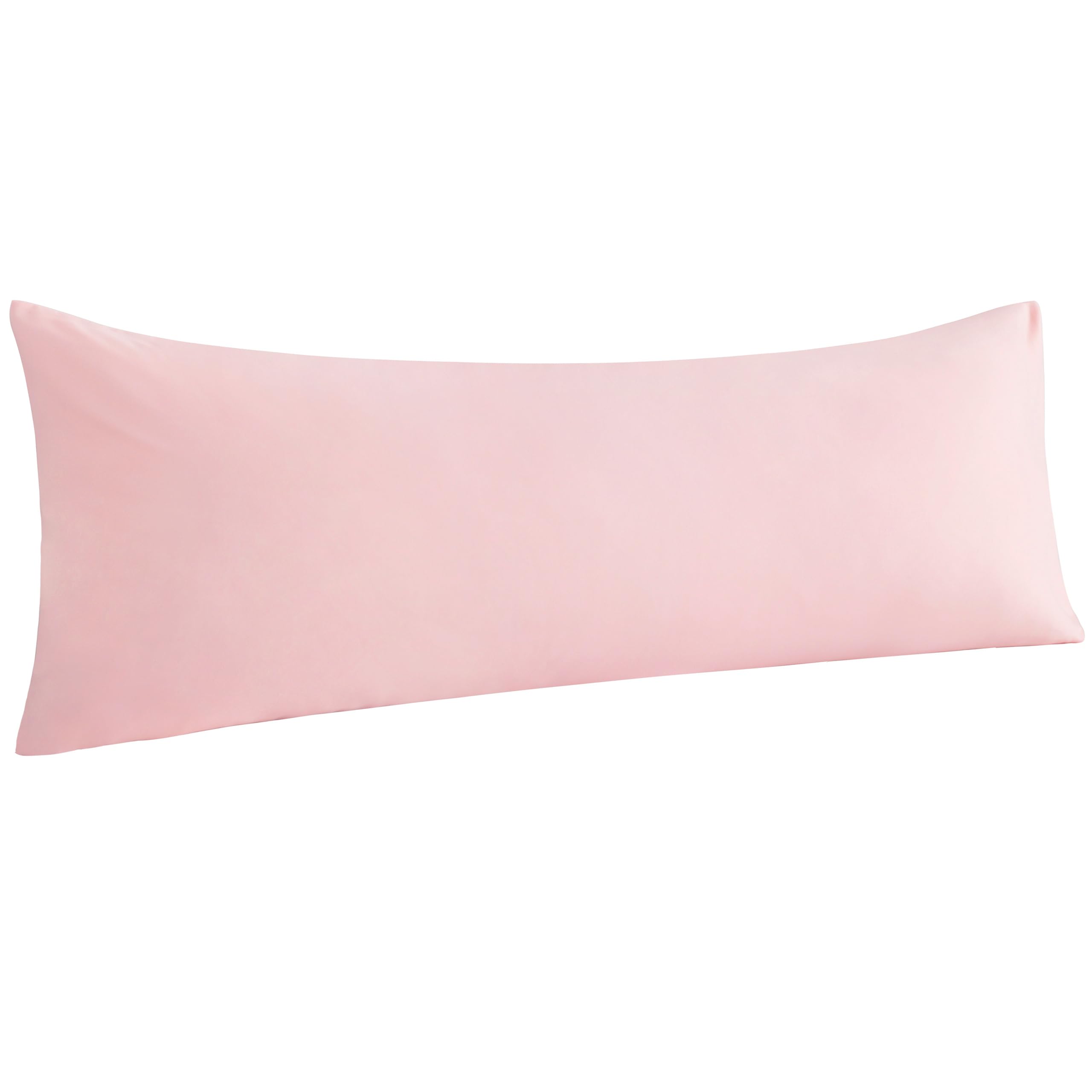 Ntbay Body Pillowcase - Brushed Microfiber 20X54 Pillowcase - Soft, Wrinkle-Free, Fade-Resistant, Stain-Resistant, Blush Pink Bo