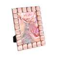 Isaac Jacobs Decorative Sparkling Jewel Picture Frame, Photo Display & Home D  cor (4x6, Blush)