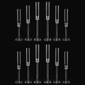 Vincidern 12pcs Taper Candle Holder Acrylic Candlestick Holder Clear Set for Table Centerpiece, Long Candle Stick Candle Stand C