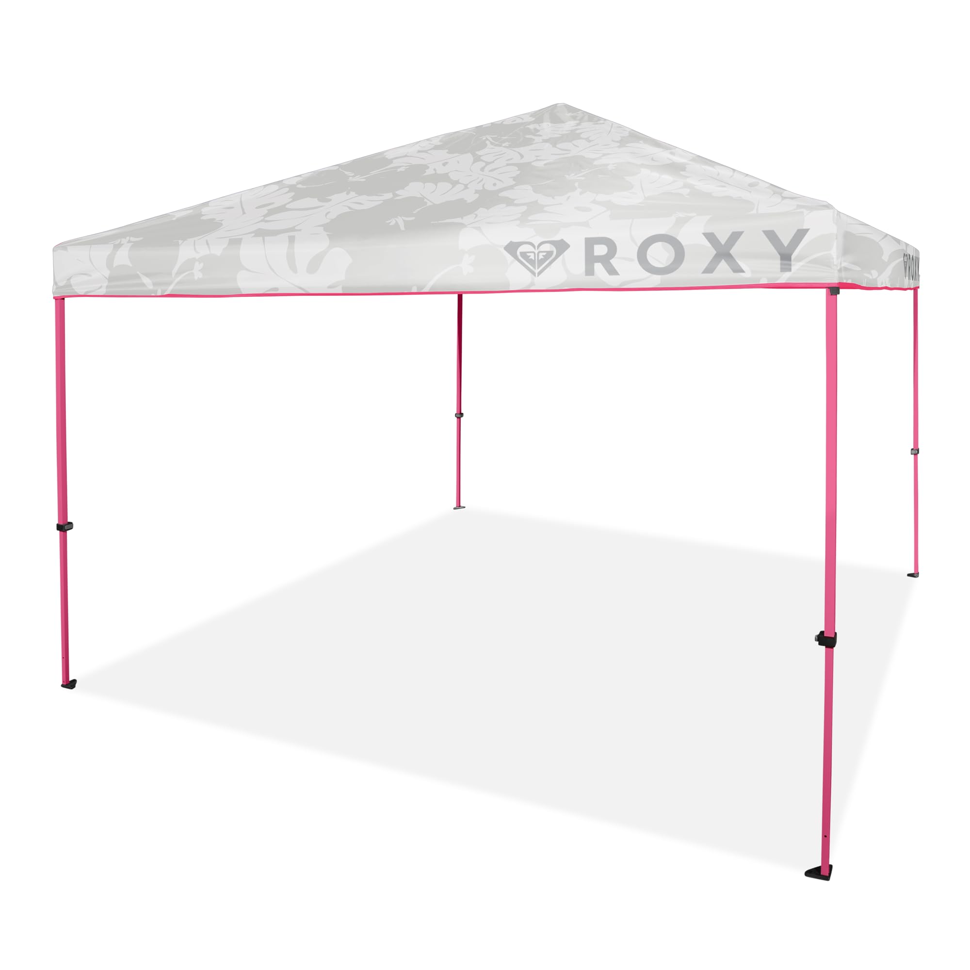 ROXY 10x10 Pop Up Canopy - Outdoor Beach Tent with Easy Up One-Push Setup - Portable Shade Shelter for Beach, Tailgate, Family T