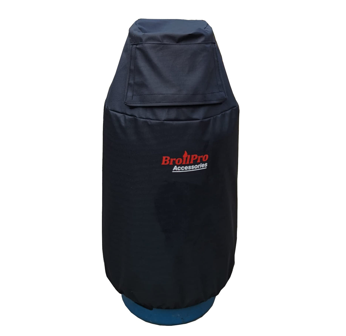 Broilpro Accessories Propane Tank Cover Fits 30-Pound Steel Propane Cylinder Cover For Rv Trailer, Black, 30Lb, Bpa271