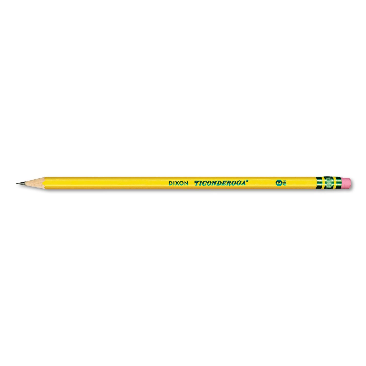 Ticonderoga 13872 Woodcase Pencil, Hb #2, Yellow Barrel, 96/Pack