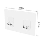 Orimade 4.72 X 2.75 Inches (12 X 7 Cm) Transparent Adhesive For Bathroom Shelf, Soap Dish Holder And Kitchen Sink Caddy[4 Pack]