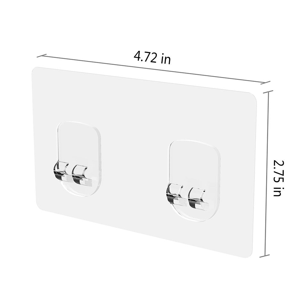 Orimade 4.72 X 2.75 Inches (12 X 7 Cm) Transparent Adhesive For Bathroom Shelf, Soap Dish Holder And Kitchen Sink Caddy[4 Pack]