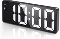AMIR Digital Alarm Clock, [Upgraded Version] LED Clock for Bedroom, Electronic Desktop Clock with Temperature Display, Adjustabl