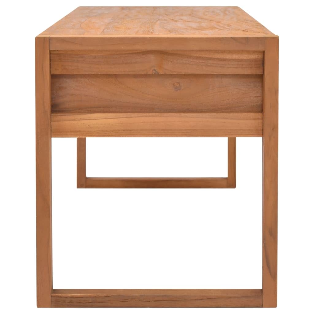 vidaXL Solid Teak TV Stand - Media Console/Storage Cabinet for Living Room/Office - 47.2"x15.7"x17.7" - Brown Teak Wood