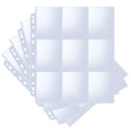 Fabmaker 36Pack Trading Card Sleeve, Holds 648 Cards, 9 Pocket Card Sleeves Binder Sheets For 3 Ring Binder, 11 Holes Trading Ca