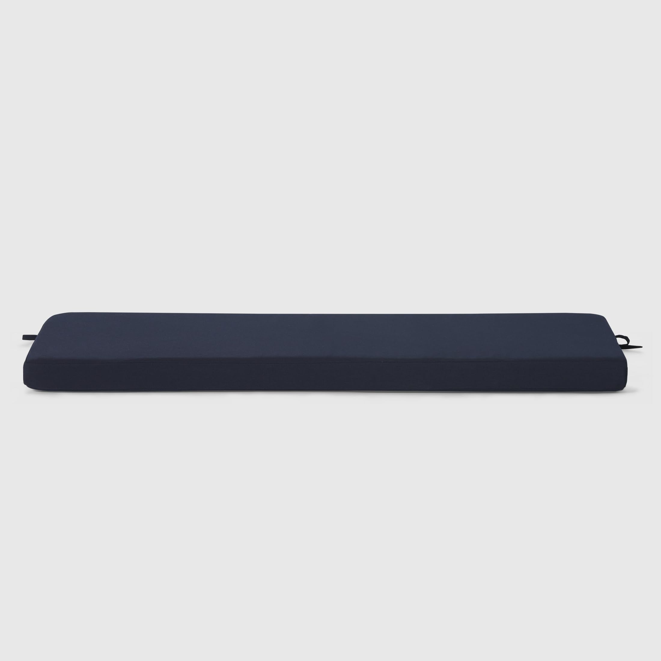 Westintrends Solace Water Resistant Outdoor Patio Bench Seat Cushion, 48 X 18, Navy Blue