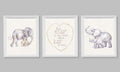 Silly Goose Gifts Nursery Art Elephant Wall Print Dumbo Quote Rest Your Head Close to my Heart (Set of 3) 8x10