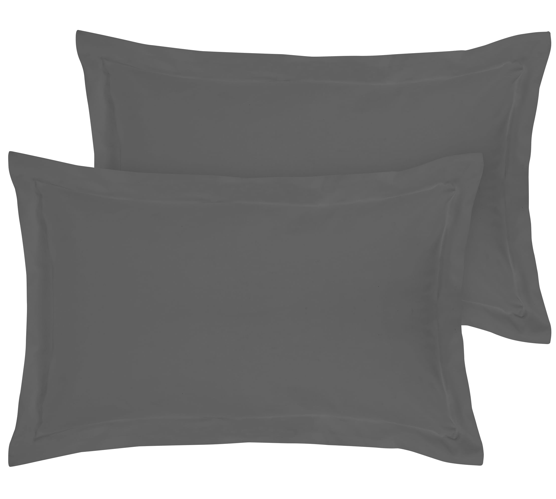 Royale Linens Pillow Shams 2 Pack Standard Size 20X26 Inch -Brushed 1800 Microfiber - Bed Pillow Shams Wrinkle & Fade Resistant