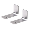 90 Stainless Steel Sliding Door Hardware Door Stop,2Pcs Sliding Barn Door Bottom Floor Guide With Mounting Screws (Silver)