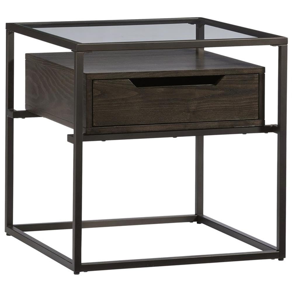 Progressive Furniture Presidio End Table, Brown