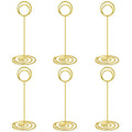 Radezon 10 Pack 8.75 Inch Tall Table Number Holders Place Card Holder Table Picture Holder Wire Photo Holder Clips Picture Memo