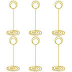 Radezon 10 Pack 8.75 Inch Tall Table Number Holders Place Card Holder Table Picture Holder Wire Photo Holder Clips Picture Memo