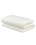Fuli Japanese Futon Mattress, Japanese Floor Mattress, Floor Bed, Tatami Foldable Bed, Roll Up Sleeping Pad, Shikibuton, Made In Japan (White, Twin)