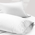 Texas Linen Co. 100% Egyptian Cotton Pillow Cases King Size Set Of 2 - Luxury 1200 Thread Count Sateen White Pillow Covers, Soft