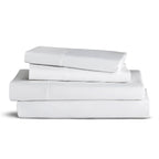 Purity Home 100% Cotton Sheets, Arctic White Queen Bed, 400 Thread Count Percale Weave Cooling Sheets, Arctic White Queen Bed Sh