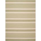 Safavieh Courtyard Collection 8' X 11' Beige/Sweet Pea Cy6062 Stripe Indoor/ Outdoor Waterproof Easy-Cleaning Patio Backyard Mud