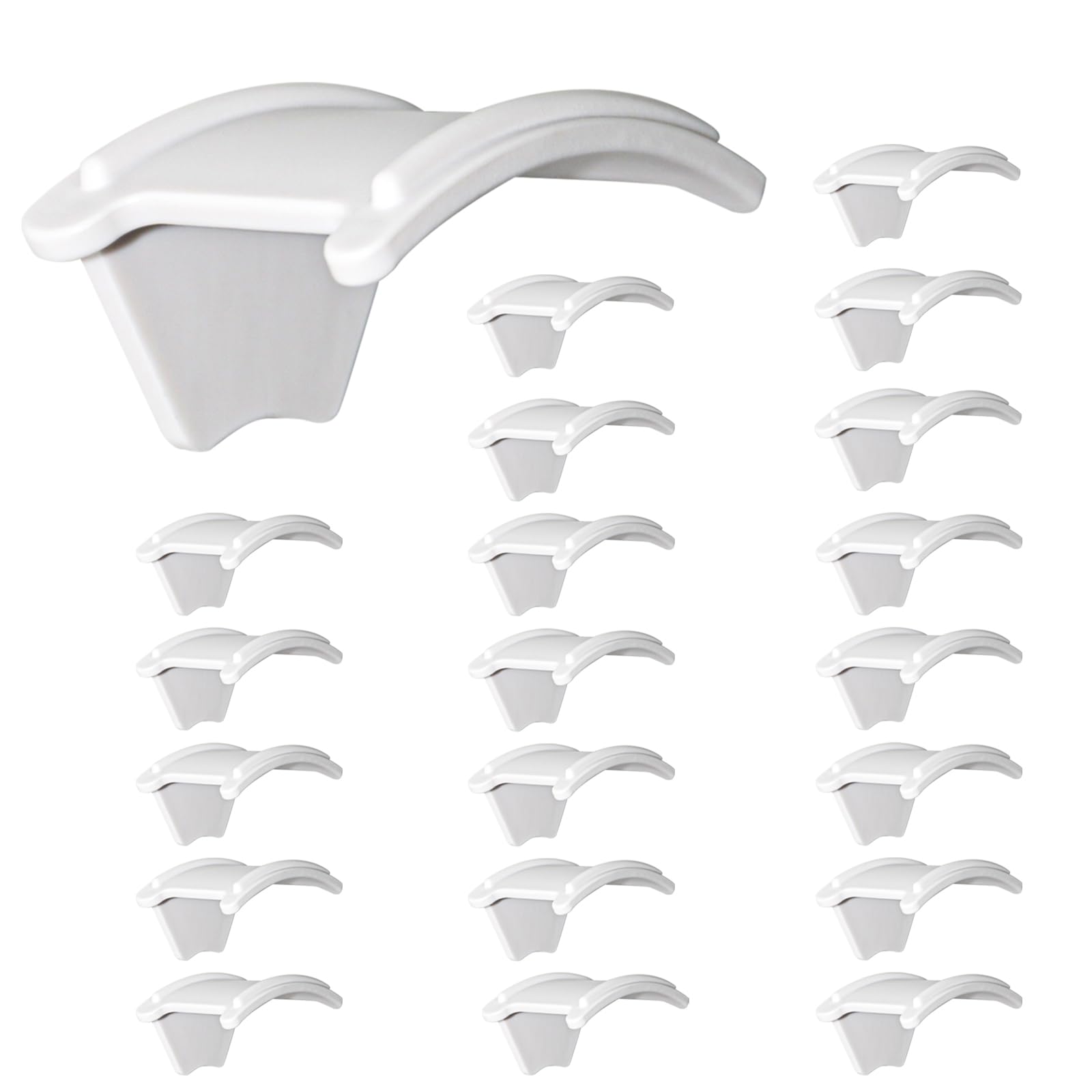 ETOWIFA 20 Pack Hat Organizer Rack for Baseball Caps, Adhesive Hat Holder Floating Display for Wall, Over the Door and Closet, N