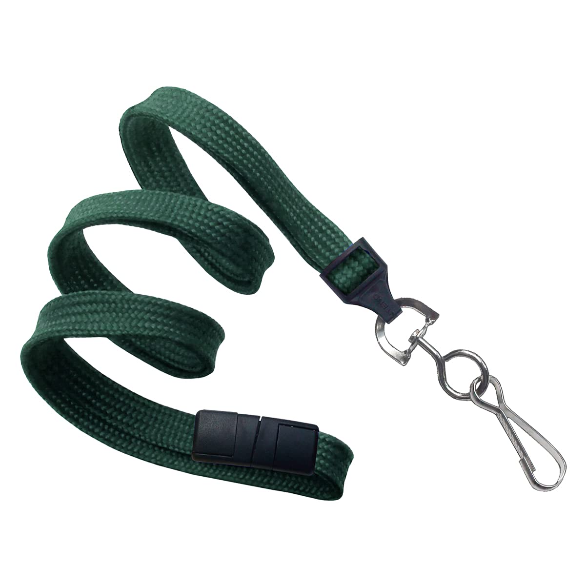 Specialist Id 100 Pack - Premium Flat Breakaway Lanyards For Id Badges & Badge Holders - 3/8' Wide Woven Safety Lanyard With Me