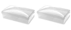 American Comb Travel Soap Box With Lid - Translucent White- Set Of 2 - Perfect For Traveling, Gym, Or Storage. Made In The Usa.