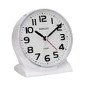 FAMICOZY 4.5 No Ticking Analog Alarm Clock,Silent Readable for Seniors,Easy to Set,Gradual Rise Alarm,Big Numbers,On/Off Switch 