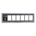 Creative Letter Art 7 Opening Driftwood Picture Frame with Glass to hold 5 by 7 inch Photographs including 10x40-inch Black Mat 