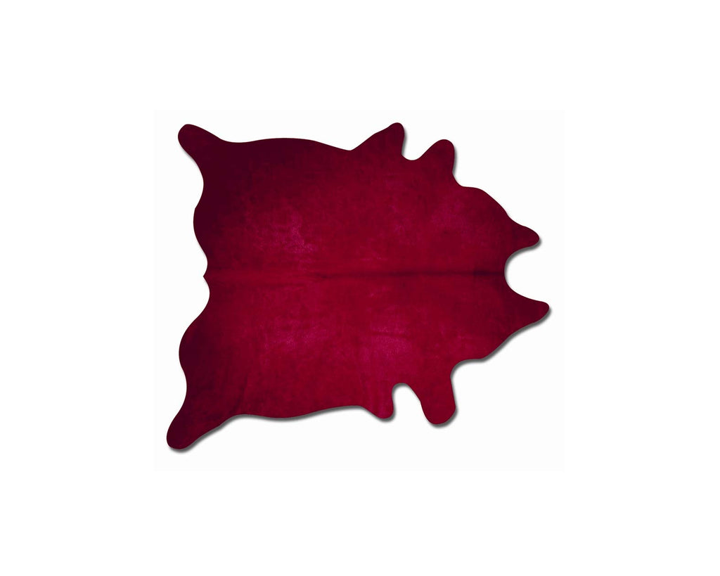 HomeRoots Cowhide, Microsuede 60' x 84' Burgundy Cowhide - Area Rug