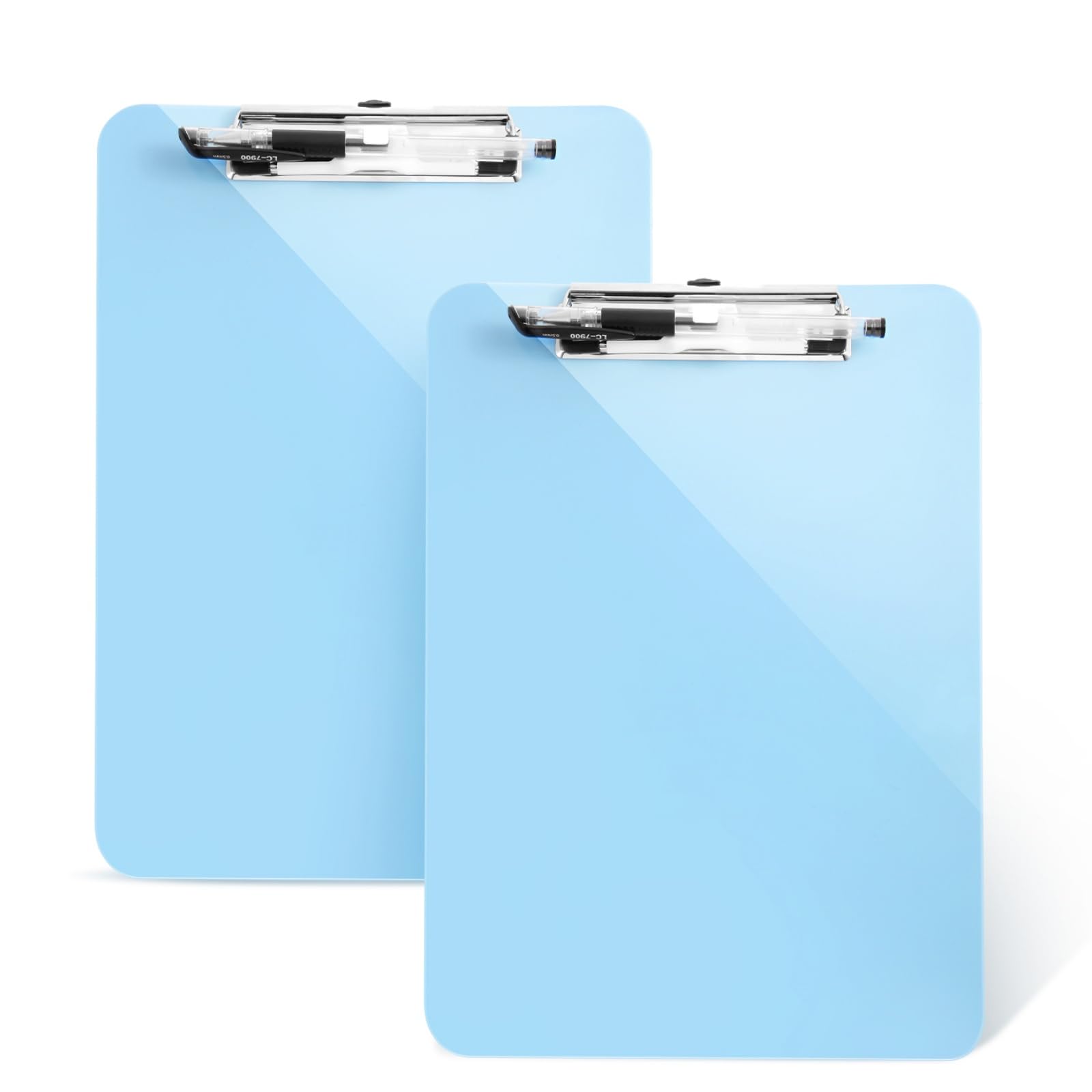 Tfdlcg Zm 2 Pack Clipboard With Pen Holder,Standard Letter Size A4,Thickened Clip Boards 8.5X11,Cute Clipboards For Women Kids S