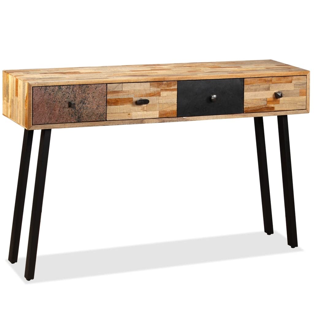 vidaXL Vintage Style Console Table with Drawers - Thumbnail 3