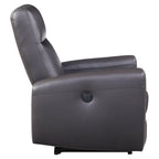 Acme Blane Tufted Leather Upholstered Power Motion Recliner in Brown