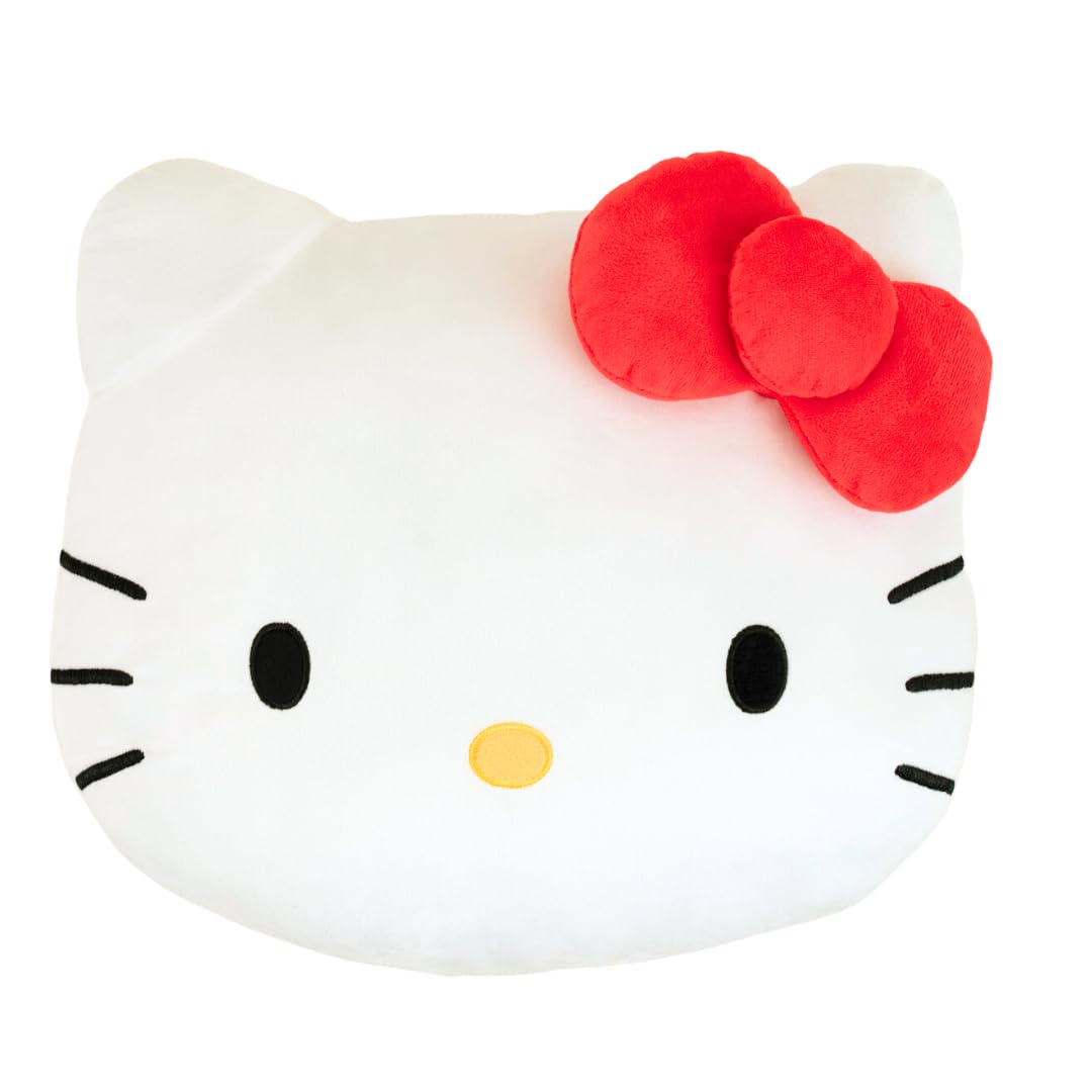 Franco Bedding Super Soft Plush Decorative Throw Pillow (Official Licensed Product), 16' Inch, Hello Kitty