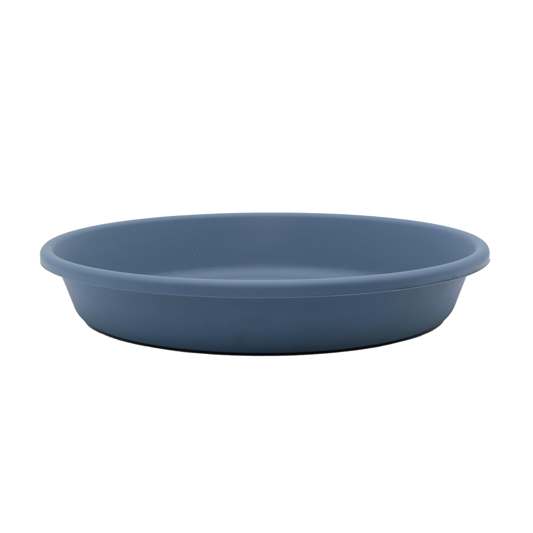 The Hc Companies 8 Inch Round Plastic Classic Plant Saucer - Indoor Outdoor Plant Trays For Pots - 8.5'X8.5'X1.5' Slate Blue