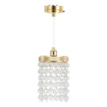 Garneck Dollhouse Lights Mini Chandelier: LED 1/12 Scale Miniature Ceiling Lamp Beaded Shade Vintage Hanging Lamp Pendant for Mi