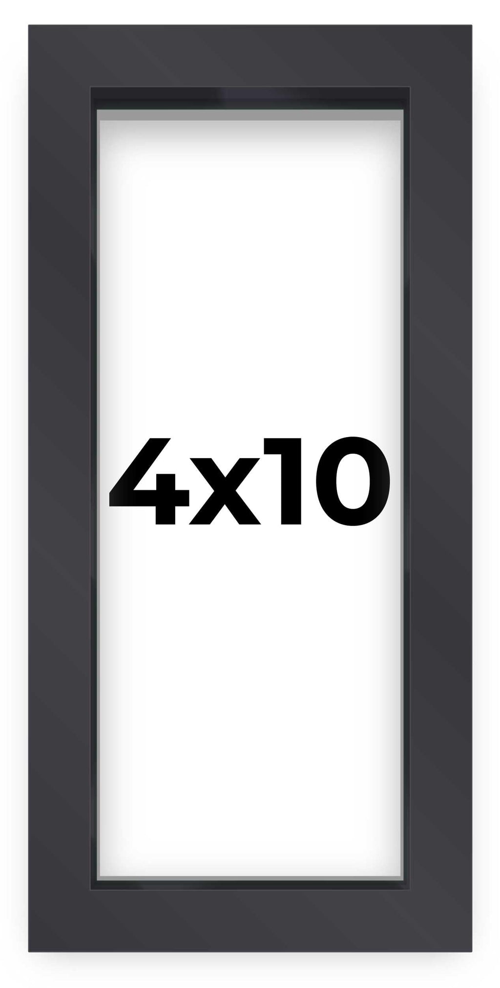 4x10 Shadow Box Black Frame | Interior Size 4x10 in by 1 in Deep - This Black Frame is Made to Display Items Up to 1 in Deep! In